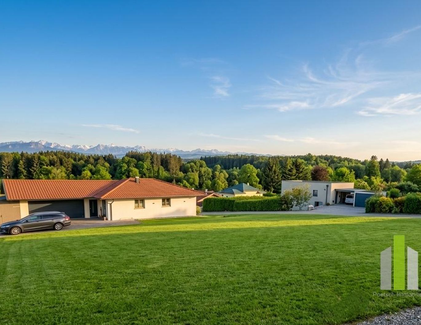 Top Lage: Sonniges Baugrundstück mit Weit und Gebirgsblick Oö! – Bild 1 von 2